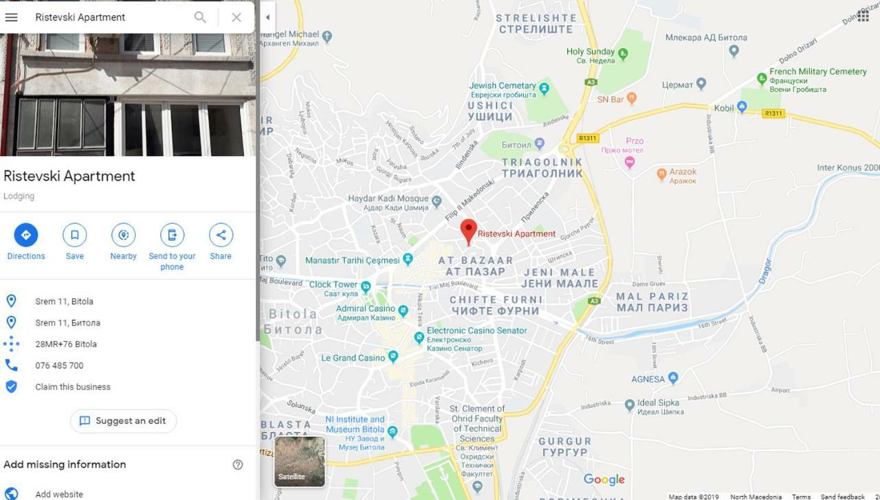 Ristevski Apartment Bitola Bagian luar foto